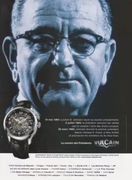 Lyndon B.Johnson portant une Vulcain