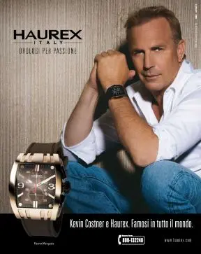Kevin Costner portant une Haurex