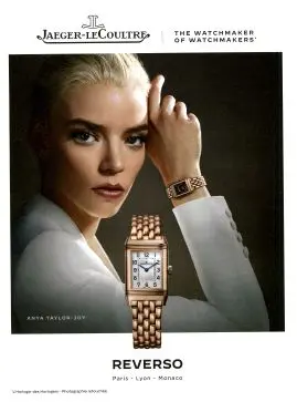 Anya Taylor portant une Jaeger-LeCoultre
